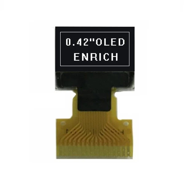 Kichik o'lchamdagi aqlli mahsulotlar uchun 0.42 dyuymli OLED displey moduli